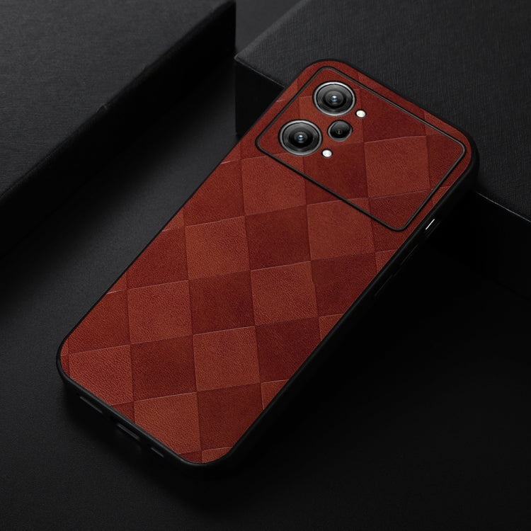 For OPPO K10 Pro 5G Weave Plaid PU Phone Case