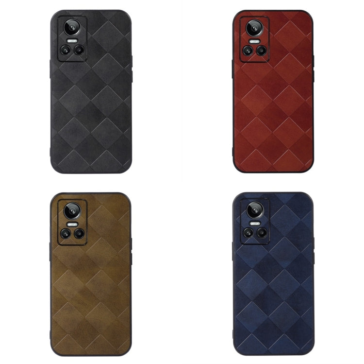 For OPPO Realme GT Neo3 Weave Plaid PU Phone Case