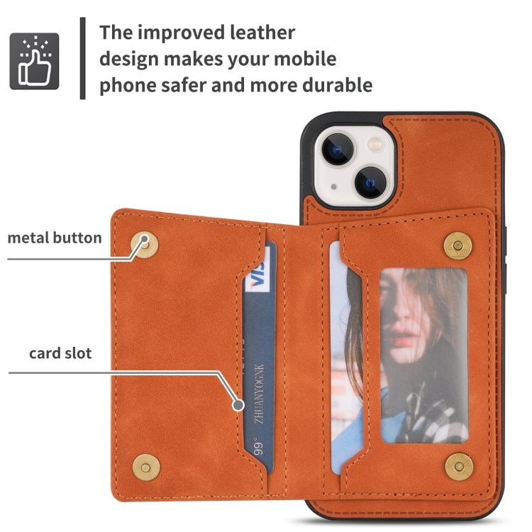 For iPhone 13 Zipper Card Holder Phone Case