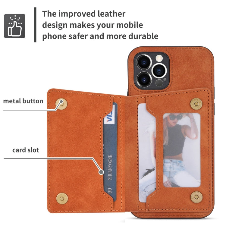 For iPhone 11 Pro Zipper Card Holder Phone Case
