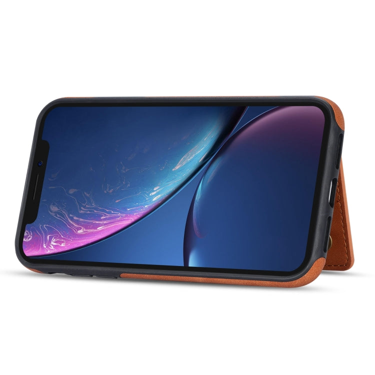 For iPhone XR Zipper Card Holder Phone Case