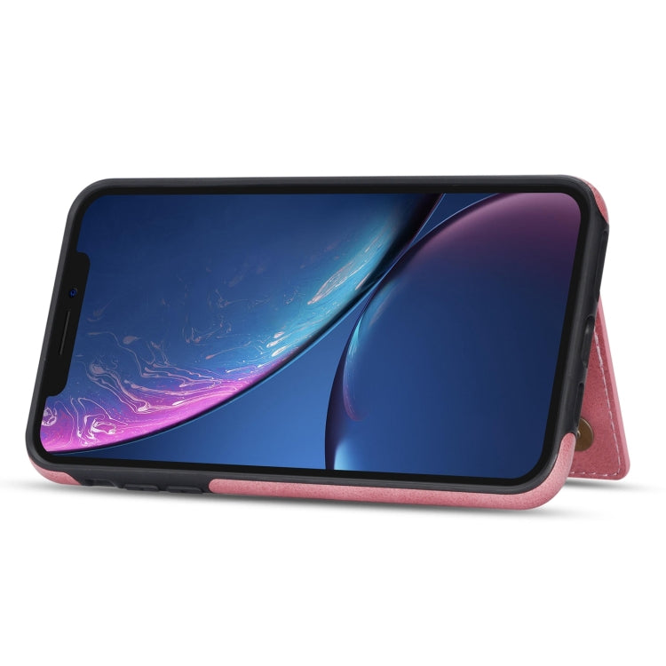 For iPhone XR Zipper Card Holder Phone Case