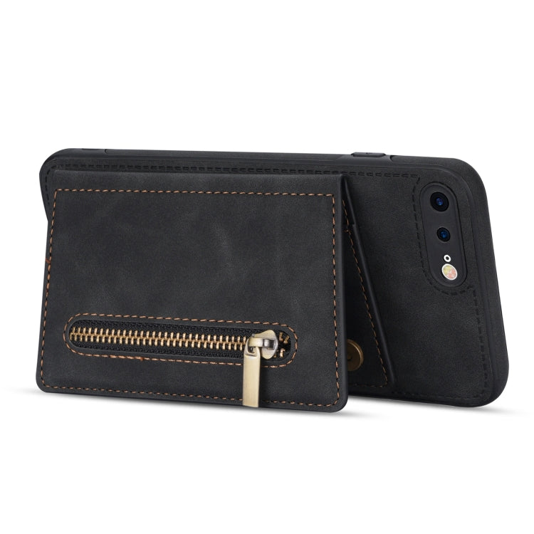 Zipper Card Holder Phone Case For iPhone 8 Plus / 7 Plus