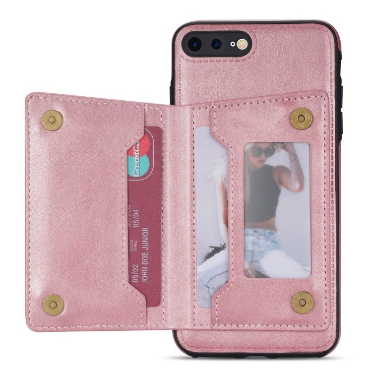 Zipper Card Holder Phone Case For iPhone 8 Plus / 7 Plus