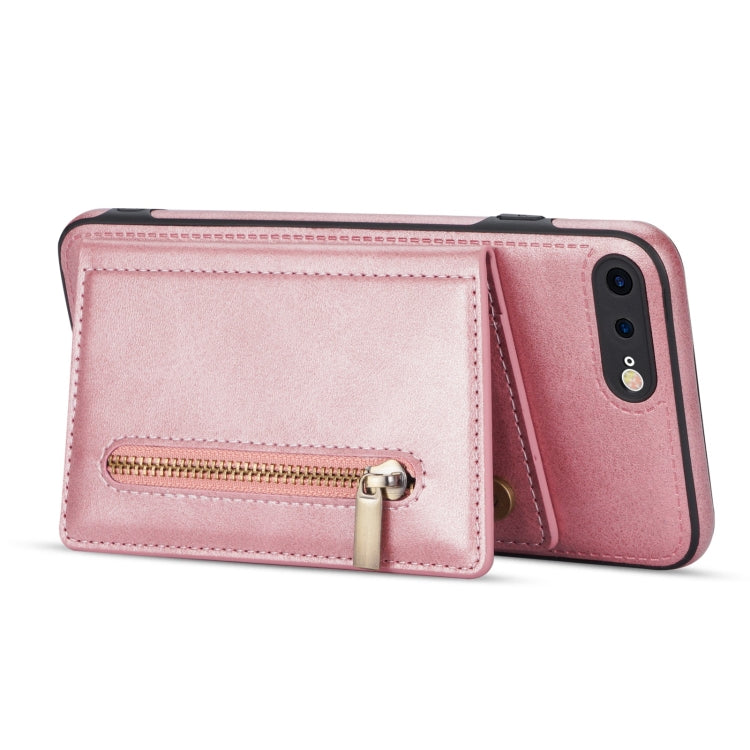 Zipper Card Holder Phone Case For iPhone 8 Plus / 7 Plus