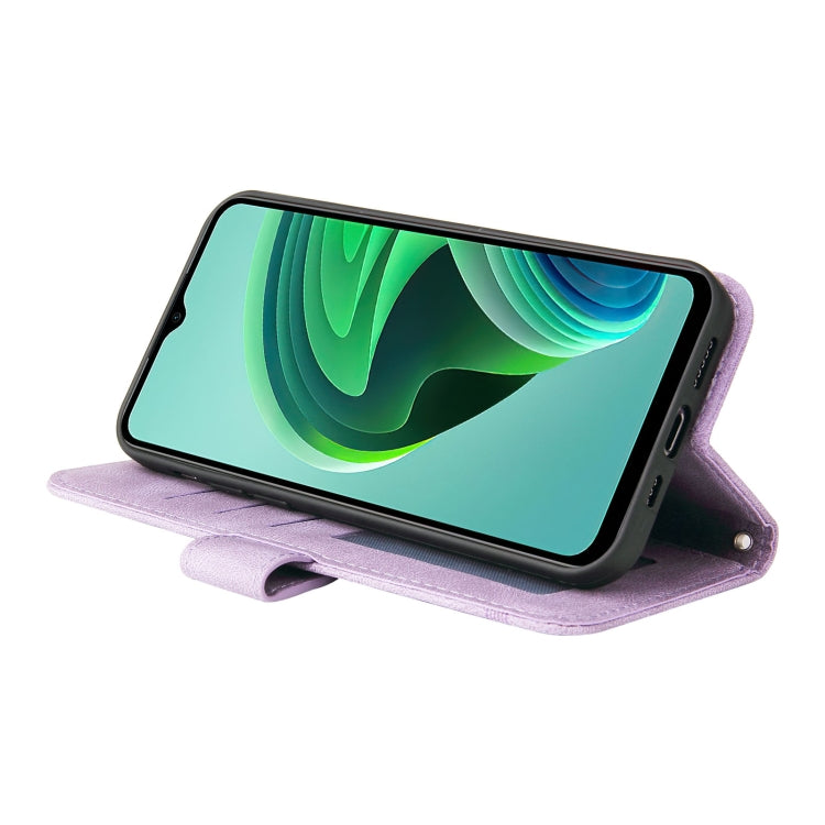 For Xiaomi Redmi Note 11E / 10 Prime+ 5G Skin Feel Life Tree Metal Button Leather Phone Case