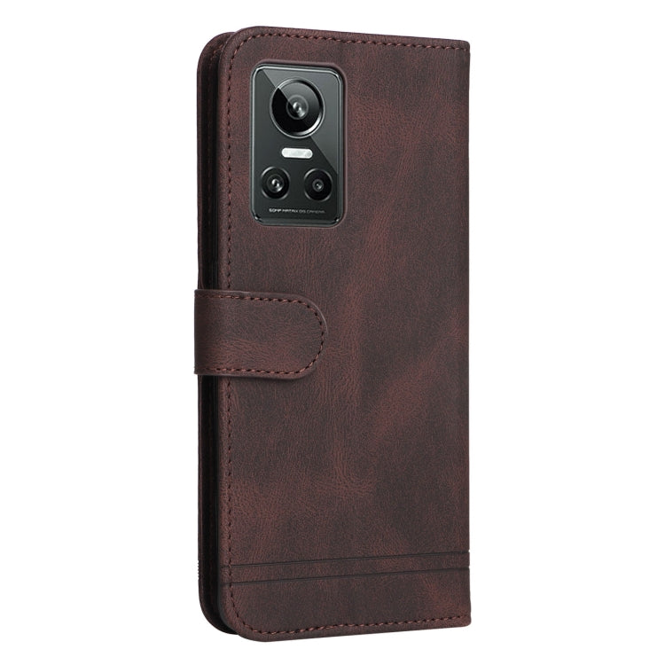 For OPPO Realme GT Neo3 Skin Feel Life Tree Metal Button Leather Phone Case