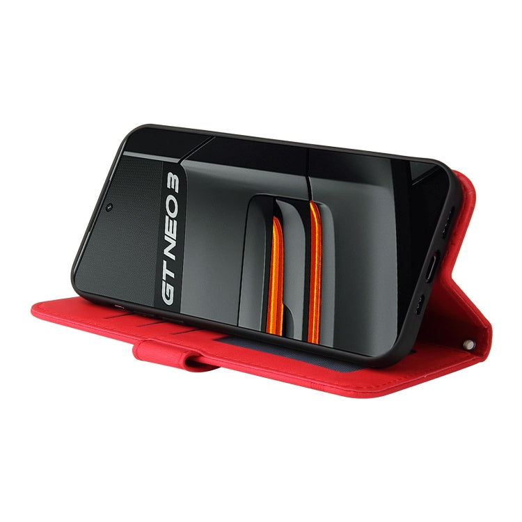 For OPPO Realme GT Neo3 Skin Feel Life Tree Metal Button Leather Phone Case