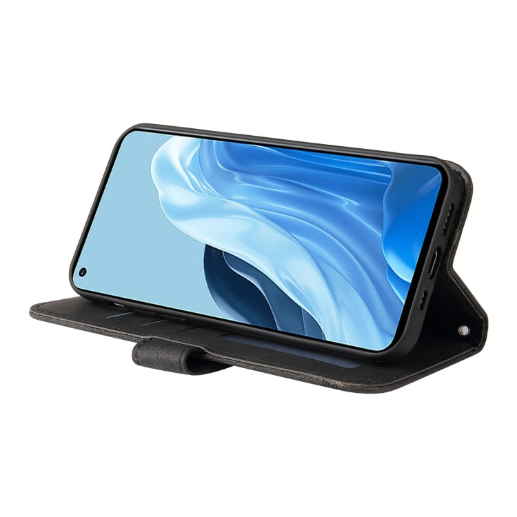 For OPPO Reno7 4G / F21 Pro 4G Skin Feel Life Tree Metal Button Leather Phone Case