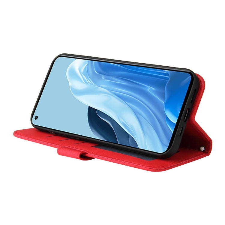 For OPPO Reno7 4G / F21 Pro 4G Skin Feel Life Tree Metal Button Leather Phone Case