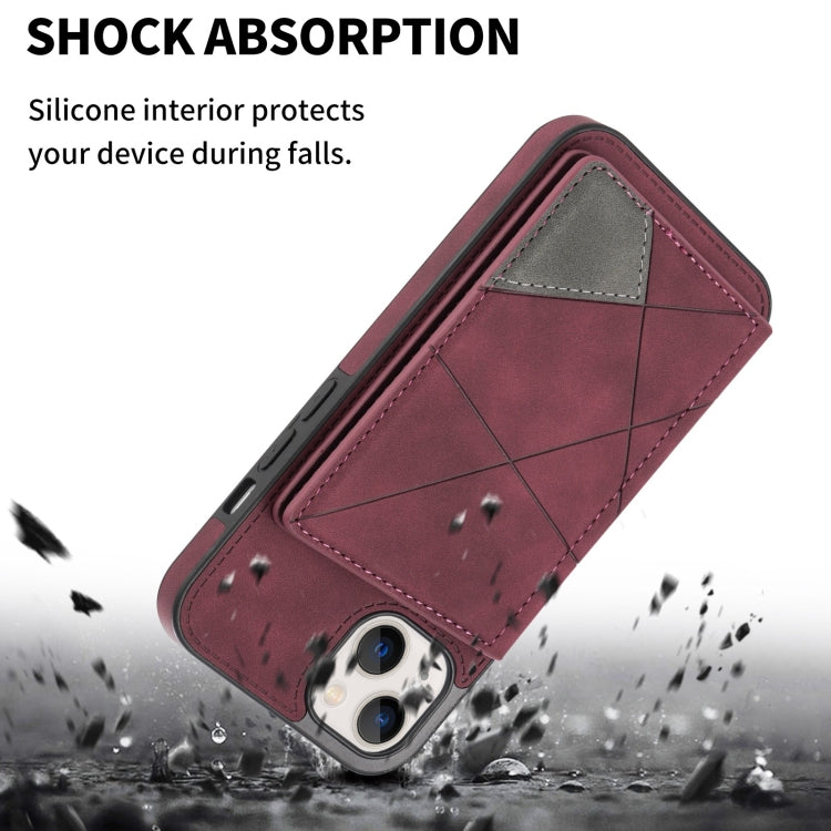 For iPhone 13 mini Line Card Holder Phone Case