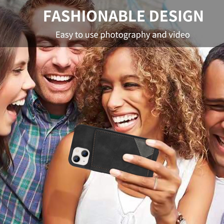 For iPhone 13 mini Line Card Holder Phone Case