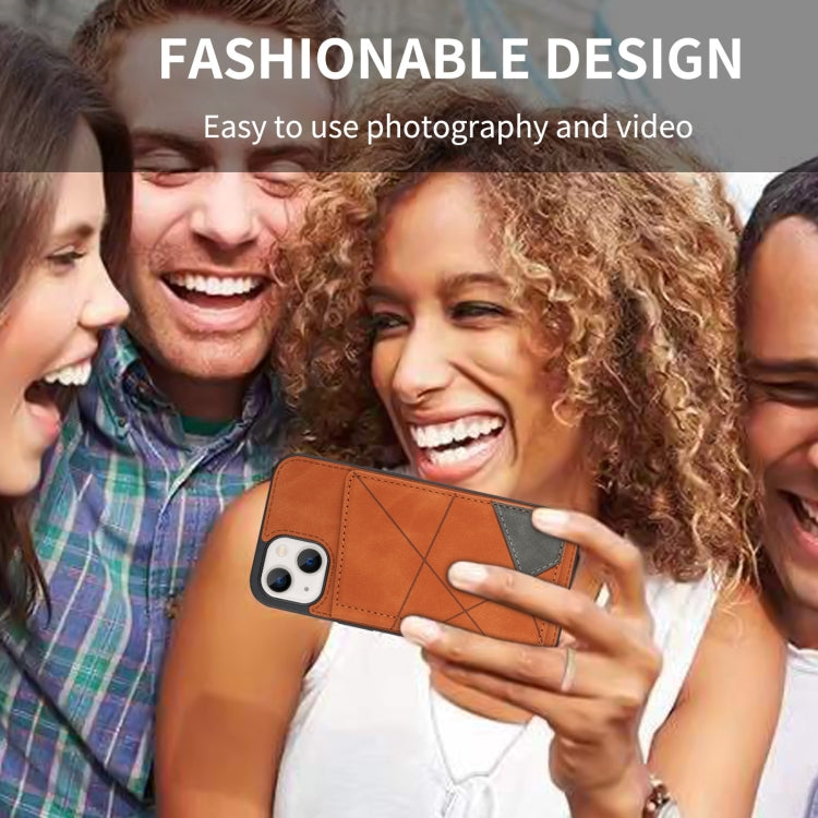 For iPhone 13 Line Card Holder Phone Case