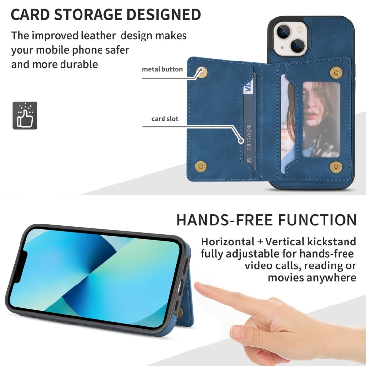 For iPhone 13 Line Card Holder Phone Case