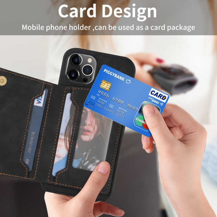 For iPhone 13 Pro Line Card Holder Phone Case