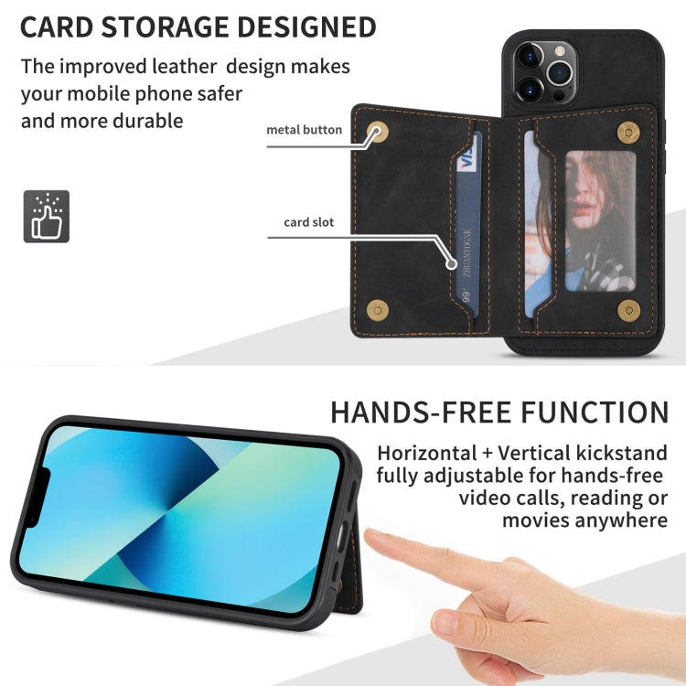 For iPhone 13 Pro Max Line Card Holder Phone Case