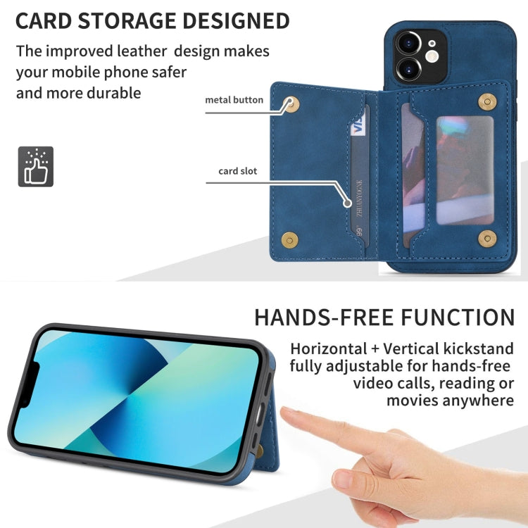 For iPhone 12 mini Line Card Holder Phone Case
