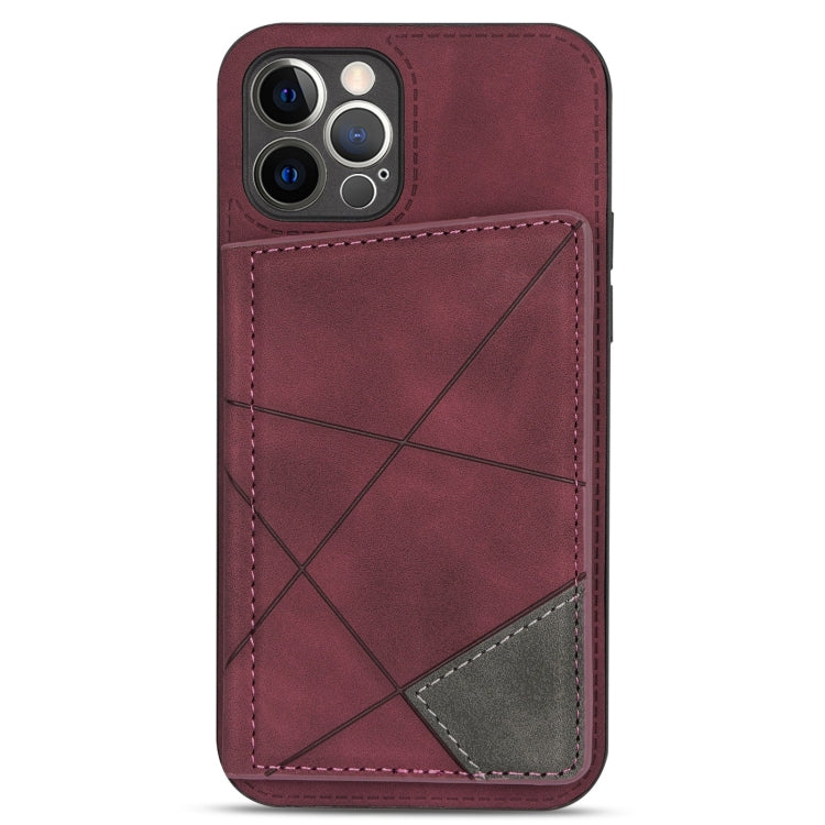 For iPhone 12 Pro Line Card Holder Phone Case