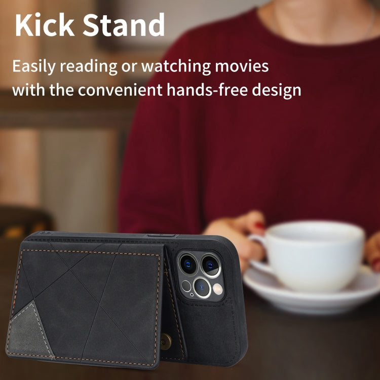 For iPhone 12 Pro Line Card Holder Phone Case