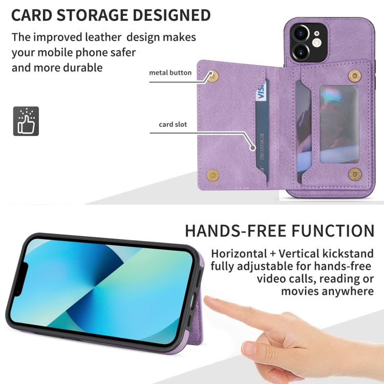 For iPhone 11 Line Card Holder Phone Case
