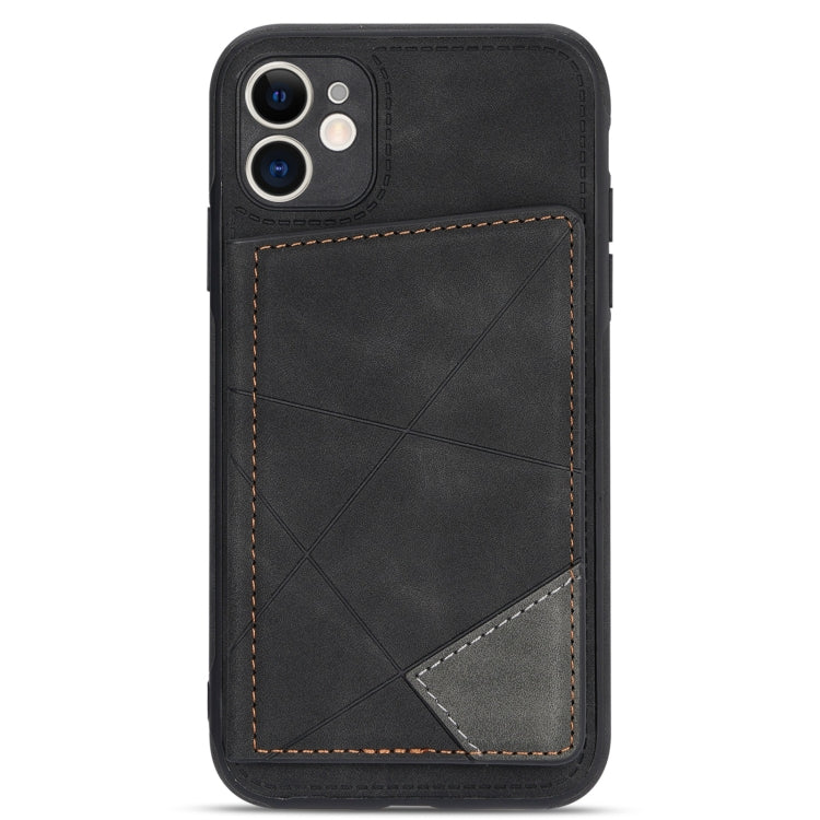 For iPhone 11 Line Card Holder Phone Case