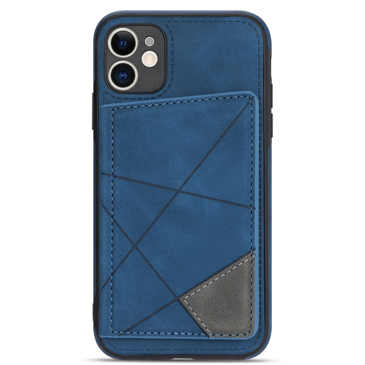 For iPhone 11 Line Card Holder Phone Case