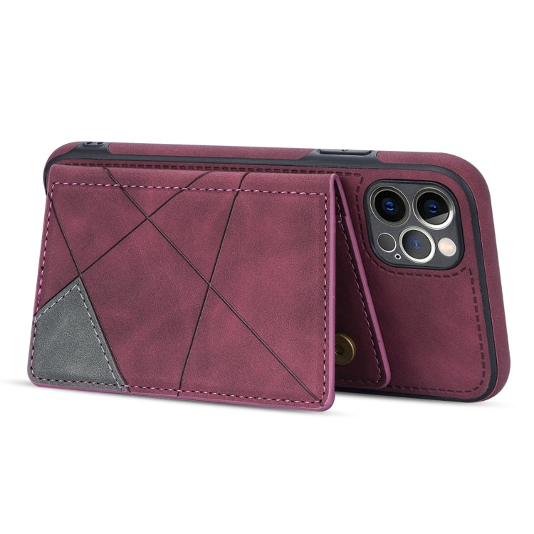 For iPhone 11 Pro Line Card Holder Phone Case