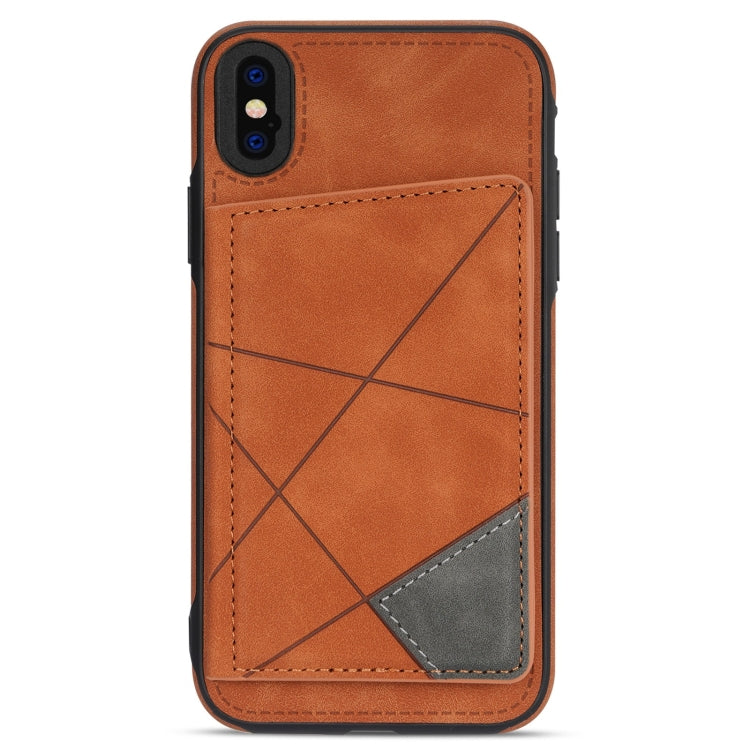For iPhone X / XS Line Card Holder Phone Case