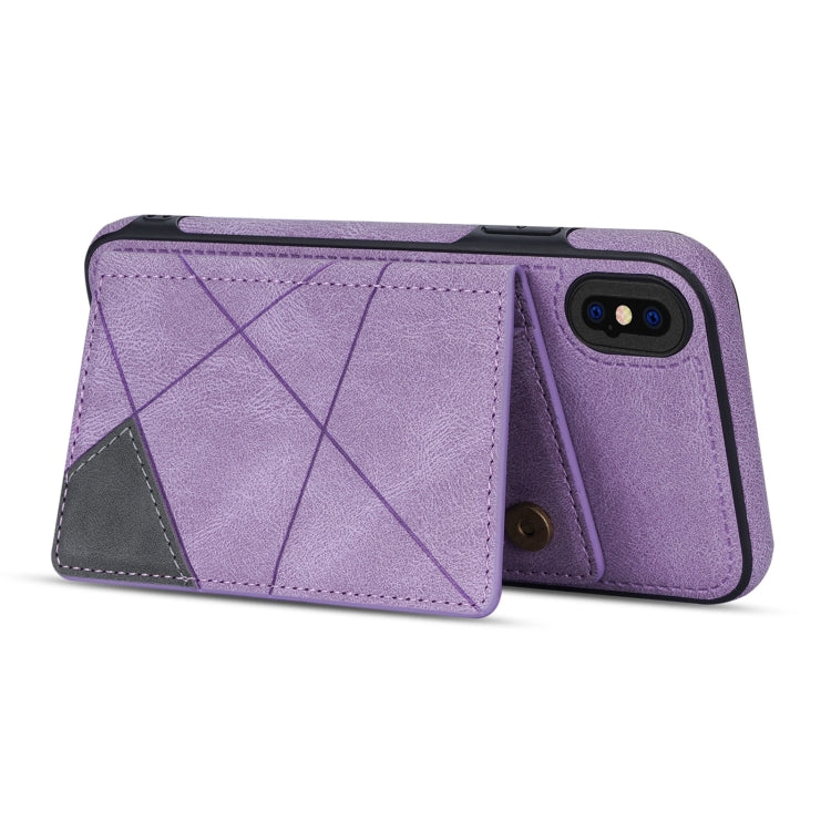 For iPhone X / XS Line Card Holder Phone Case