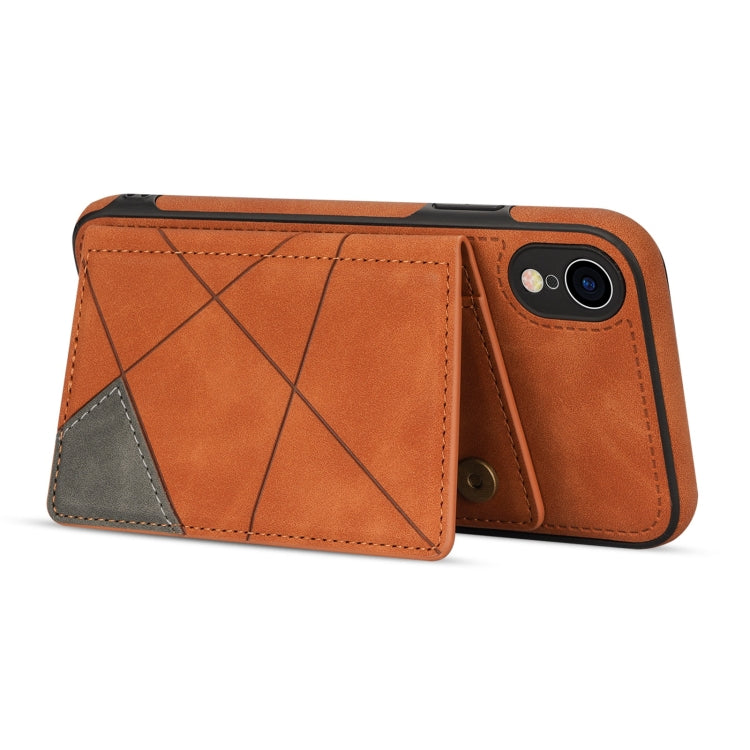 For iPhone XR Line Card Holder Phone Case