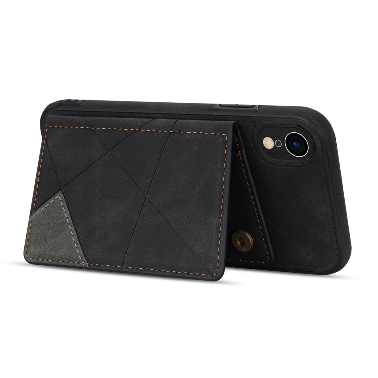 For iPhone XR Line Card Holder Phone Case