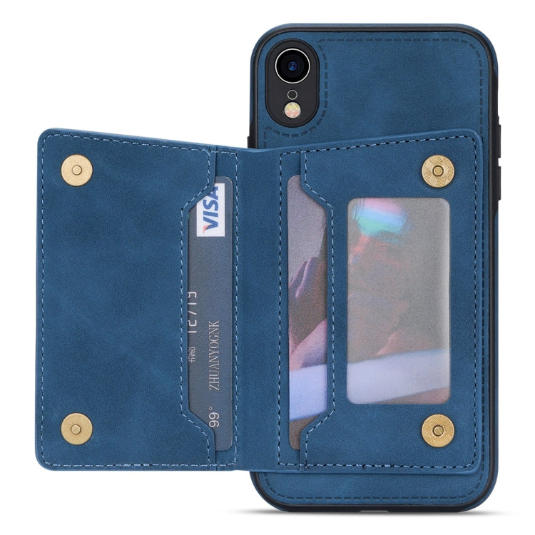 For iPhone XR Line Card Holder Phone Case