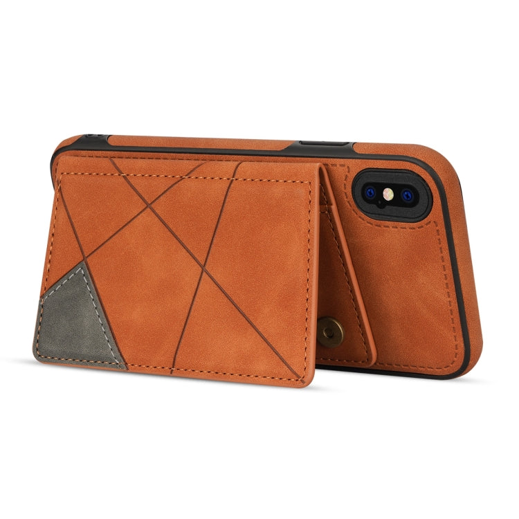 For iPhone XS Max Line Card Holder Phone Case