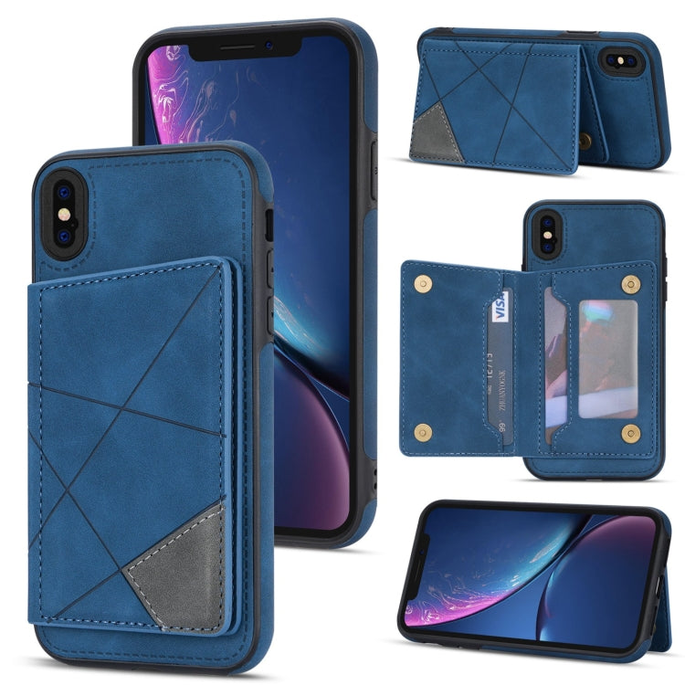 For iPhone XS Max Line Card Holder Phone Case