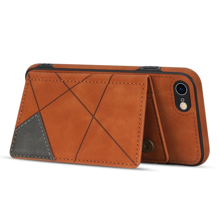 For iPhone SE 2022 / SE 2020 / 8 / 7 Line Card Holder Phone Case