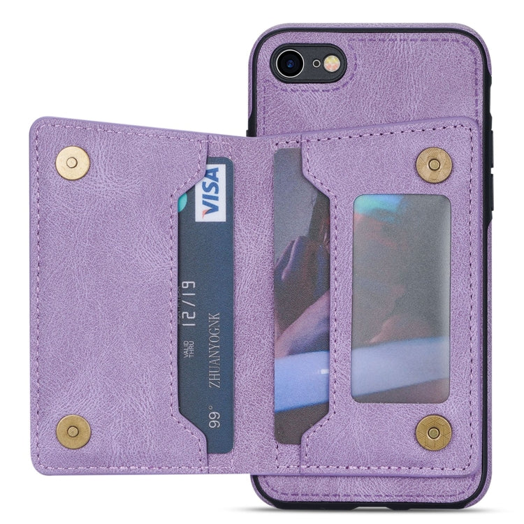 For iPhone SE 2022 / SE 2020 / 8 / 7 Line Card Holder Phone Case