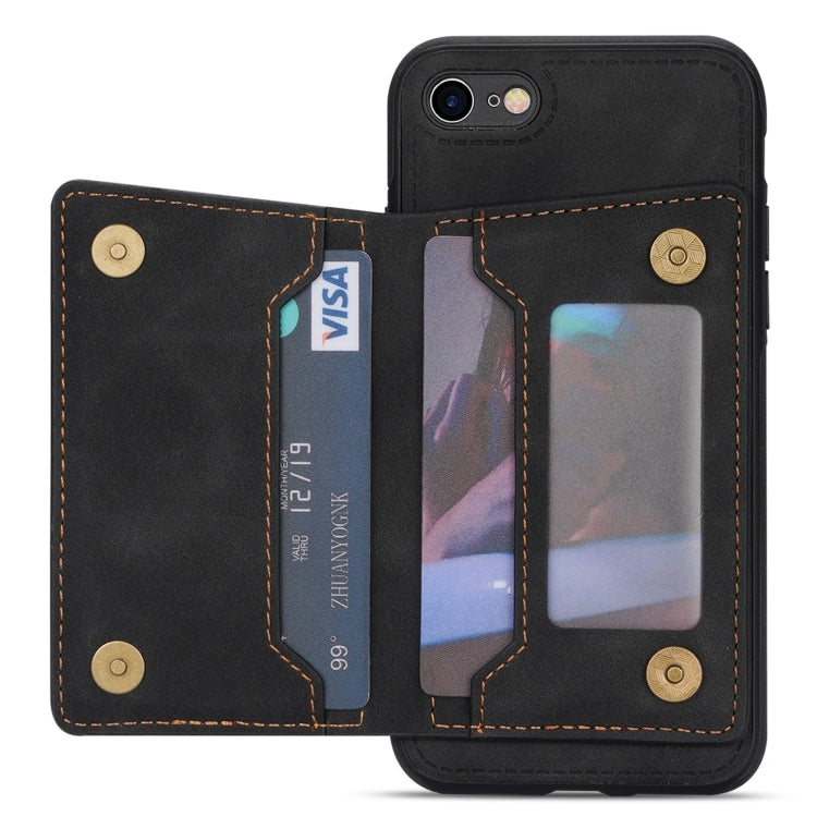 For iPhone SE 2022 / SE 2020 / 8 / 7 Line Card Holder Phone Case