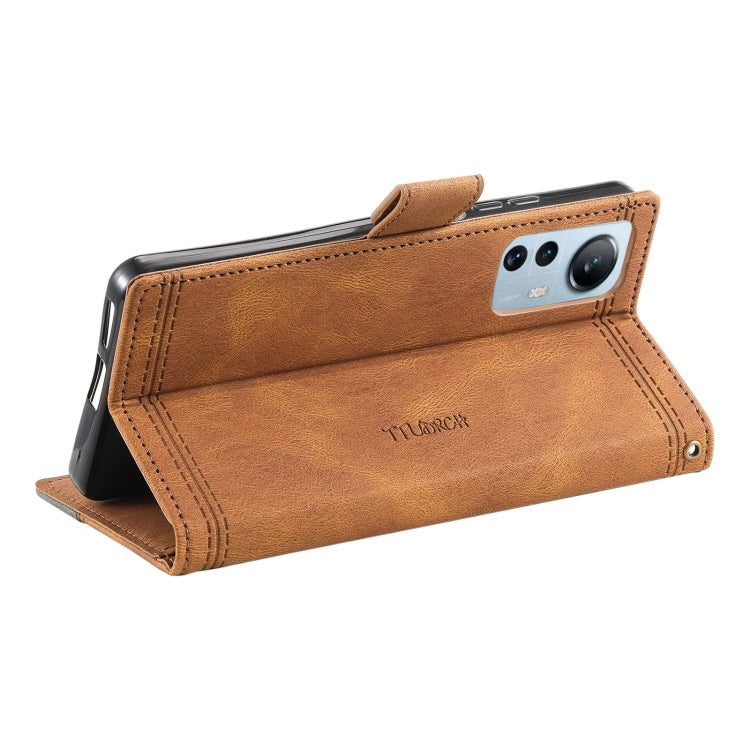 For Xiaomi 12 Lite Splicing Leather Phone Case
