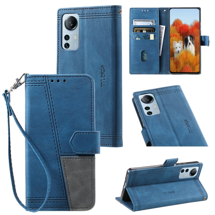 For Xiaomi 12 Lite Splicing Leather Phone Case