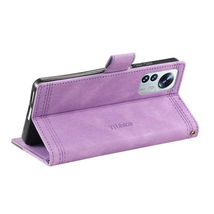 For Xiaomi 12 Pro / 12S Pro Splicing Leather Phone Case