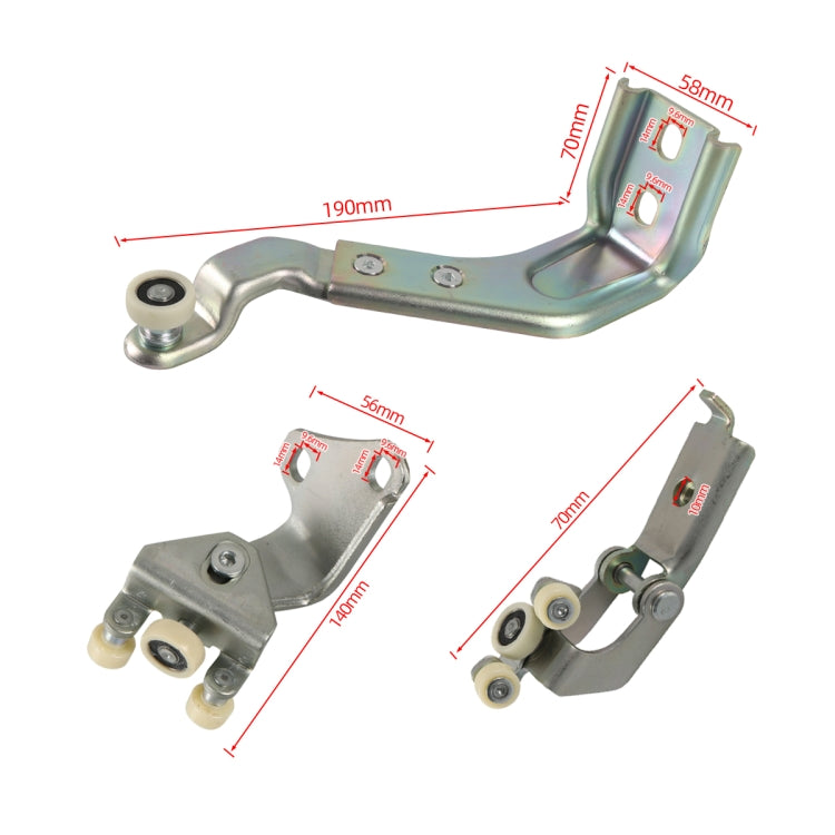 A5204 3 in 1 Car Right Sliding Door Roller Guide Set 9017601347 for Dodge