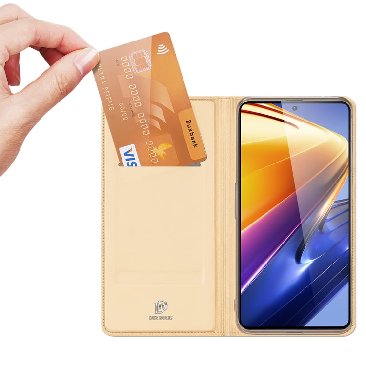 For Xiaomi Poco F4 GT DUX DUCIS Skin Pro Series Horizontal Flip Leather Phone Case