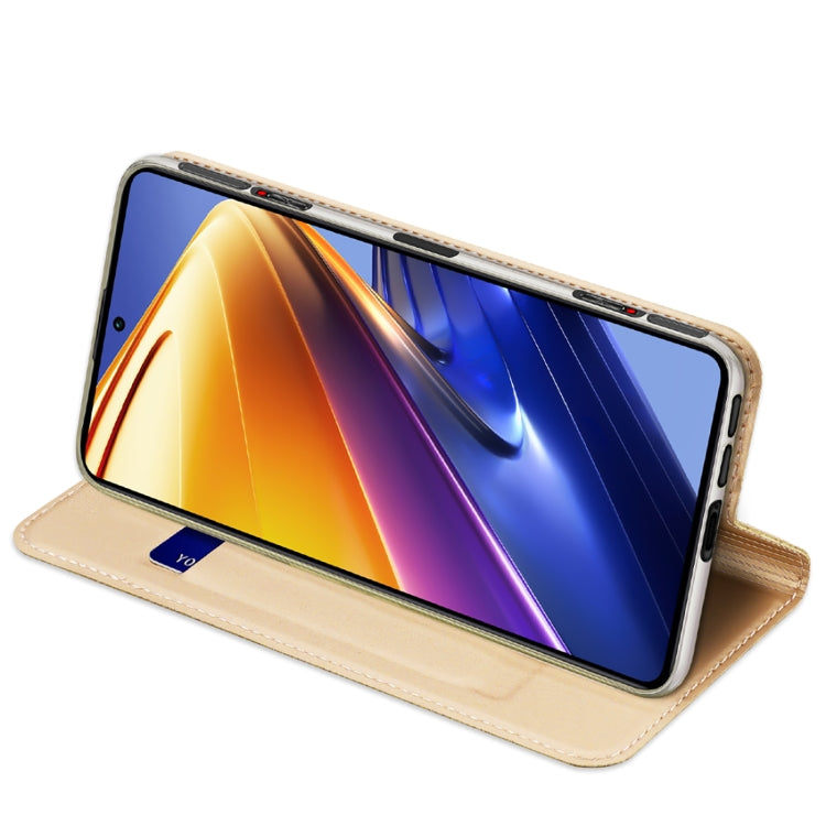 For Xiaomi Poco F4 GT DUX DUCIS Skin Pro Series Horizontal Flip Leather Phone Case