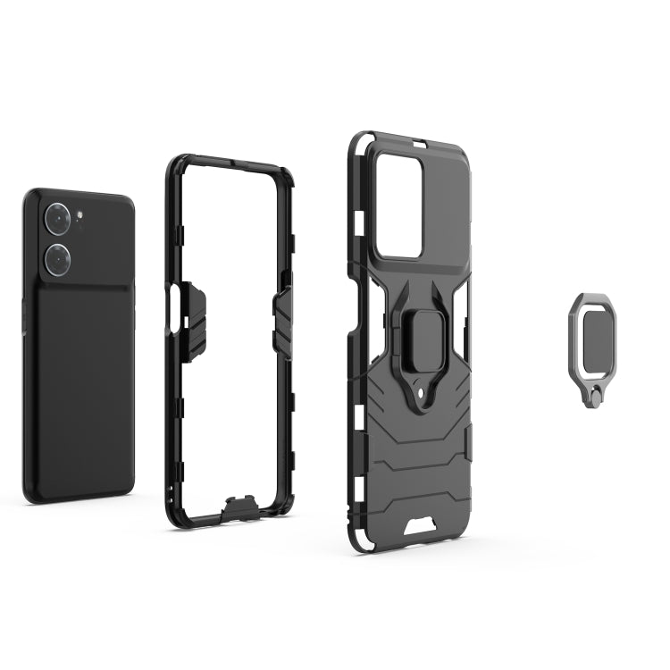 For OPPO K10 Magnetic Ring Holder PC + TPU Phone Case