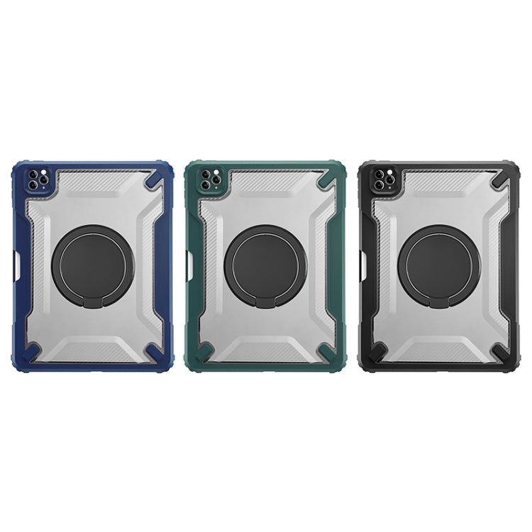 For iPad Pro 11 2022 / 2021 / 2020 / Air 2020 10.9 WIWU Mecha Tablet Protective Case with Rotating Bracket
