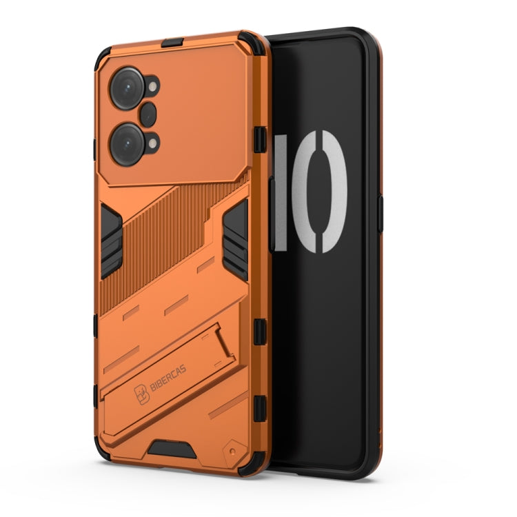 For OPPO K10 Pro 5G China Punk Armor 2 in 1 PC + TPU Shockproof Phone Case with Invisible Holder