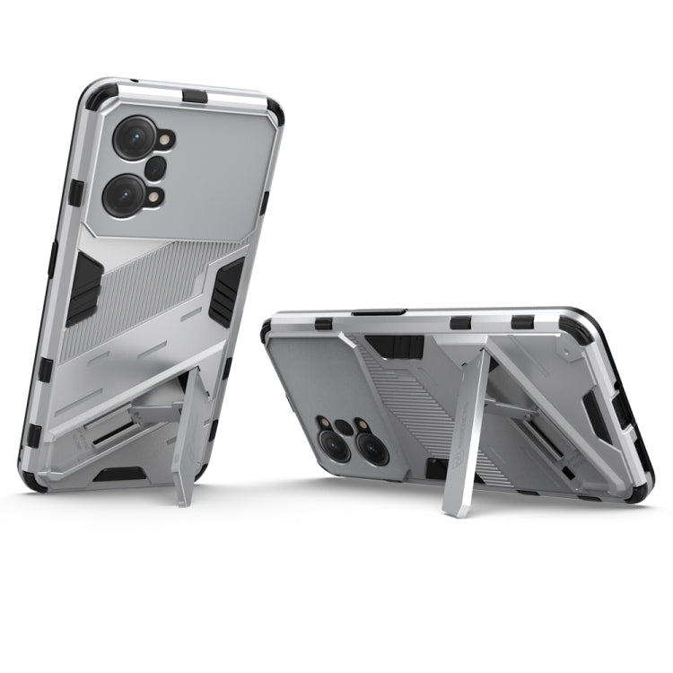 For OPPO K10 Pro 5G China Punk Armor 2 in 1 PC + TPU Shockproof Phone Case with Invisible Holder