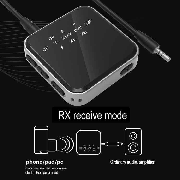 LE507 Bluetooth Receiver Transceiver Adapter(Black)