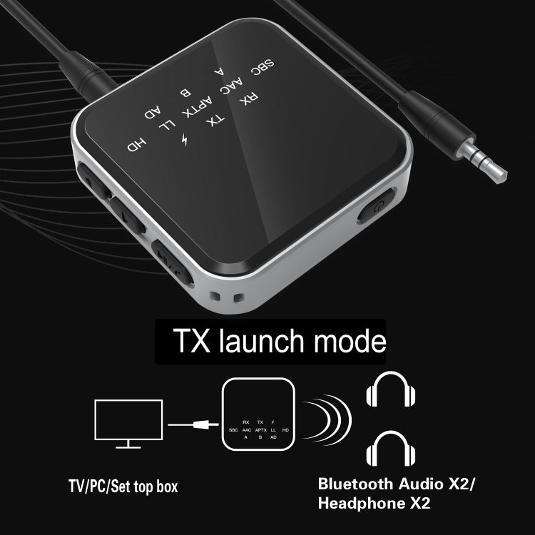 LE507 Bluetooth Receiver Transceiver Adapter(Black)