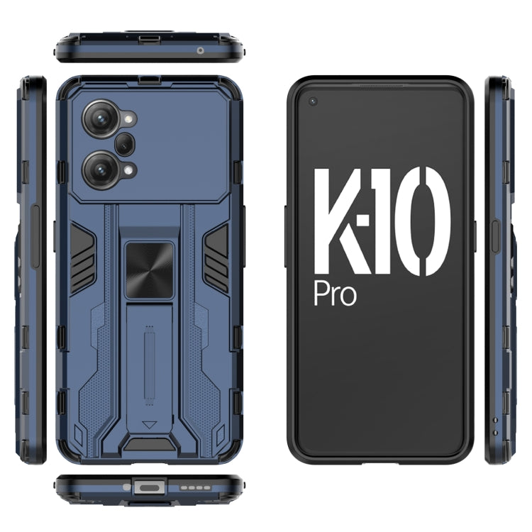 For OPPO K10 Pro Supersonic PC + TPU Shock-proof Protective Phone Case with Holder